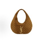 SAINT LAURENT ICARE diamond quilted vintage handbag in caramel color for women